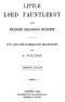 [Gutenberg 49579] • Little Lord Fauntleroy [abridged]: Für den Schulgebrauch bearbeitet